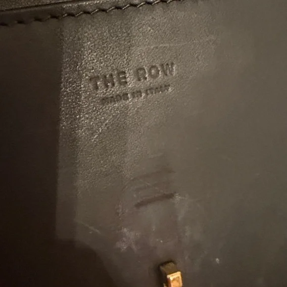 THE ROW sofia e/w crossbody bag black leather and suede - Picture 10 of 13